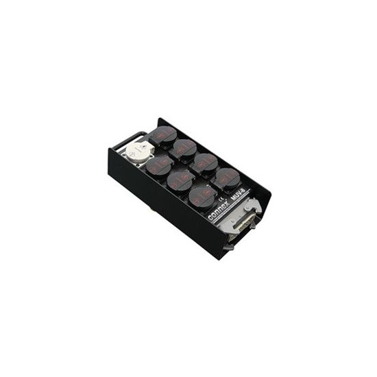 Connex/Contrik - MUV8-1 Harting > Schuko Breakout Box, Pin 1-2