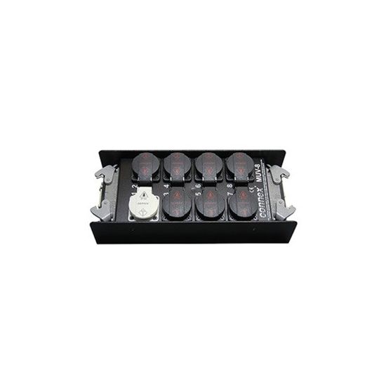 Connex/Contrik - MUV8-2 Harting > Schuko Breakout, Pin 1-2