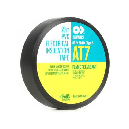 Advance - AT7 PVC tape 19mm / 20m, black