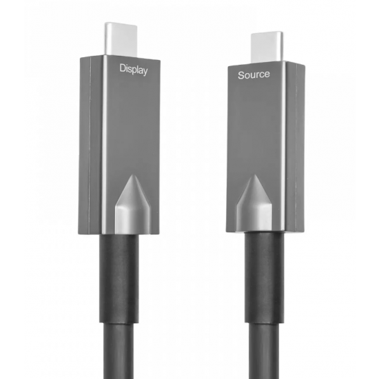 Armored USB C-C Full Function AOC cable, 10m