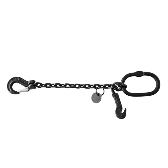 Adjustable chain with secured shortening claw, 6mm, 3m