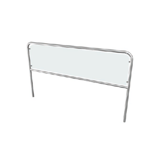 Eurotruss | ED-SHRO-L100-TR - Hand railing 1m w/ Plexiglass