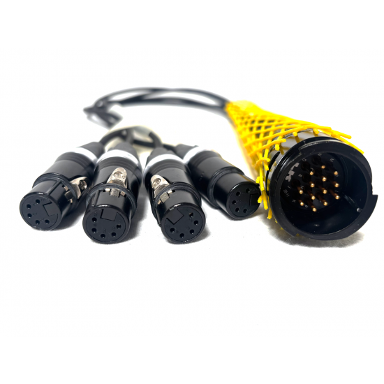 LK13 [M] > 4x XLR5 [F] AES 0,5m