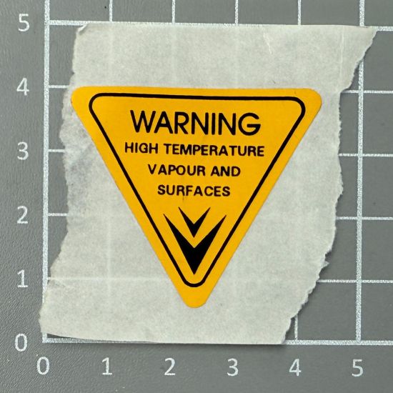 JEM | LABEL FX-2 YELLOW WARNING TRIA