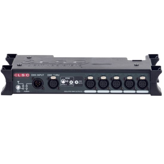 LSC - MDRT/1 5-weg DMX-splitter trussmonteerbaar, 4xXLR3