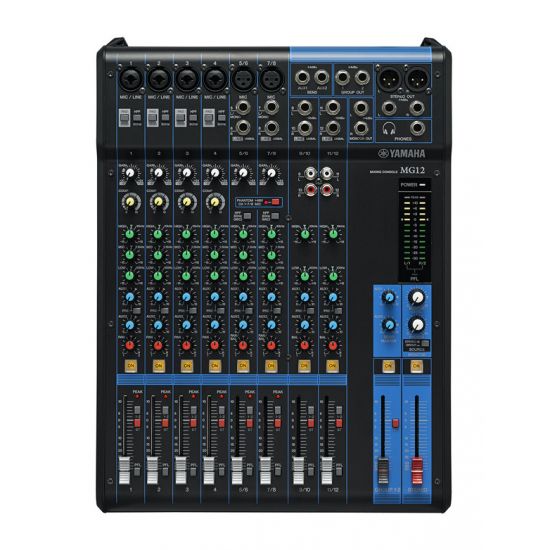 Yamaha - MG12 - 12 channel live mixing console