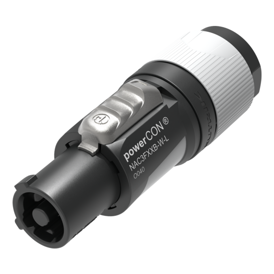 Neutrik | NAC3FXXB-W-L-D - PowerCON Female Grey [100 pieces]