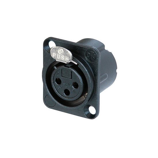 Neutrik | NC3FD-LX-BAG - XLR Chassis D Conn. 3 Pole Female