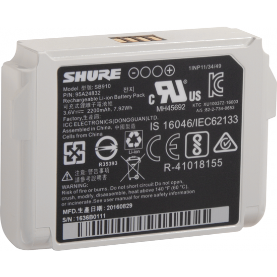 Shure | SB910 - Lithium-Ion Battery for ADX1
