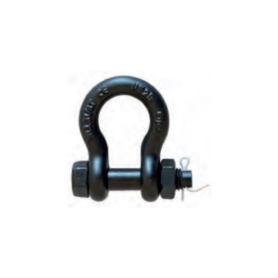 Shackle 3,25T - Safety Nut & Bolt Pin - Black