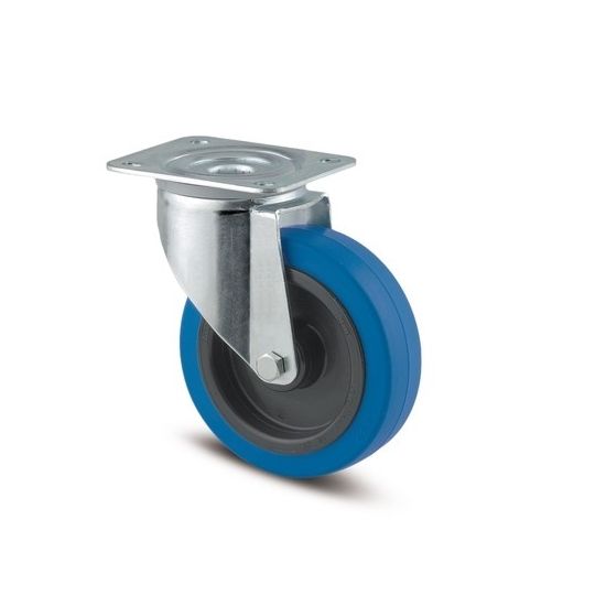 Tente - Swivel Castor Blue Wheel 100mm