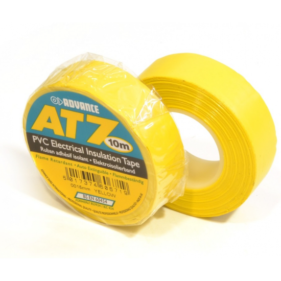 Advance - AT7 PVC tape 15mm / 10m, yellow