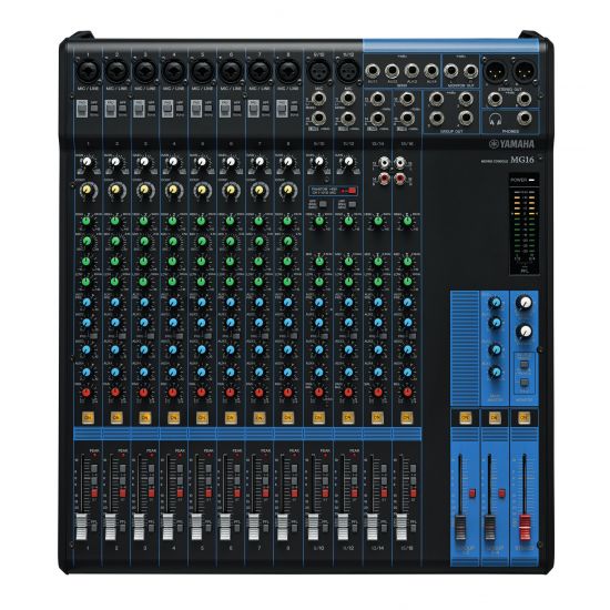 Yamaha - MG16 - 16 channel live mixing console