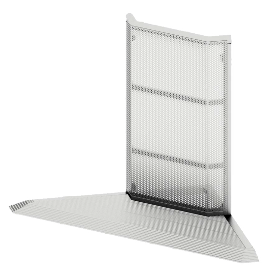 Eurotruss | CWB-OC90 - Crowd Barrier Outside Corner 90°