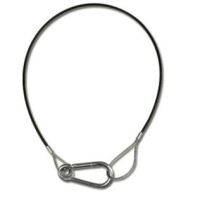Safety 50cm - ø3mm, 1 x Carabiner Black
