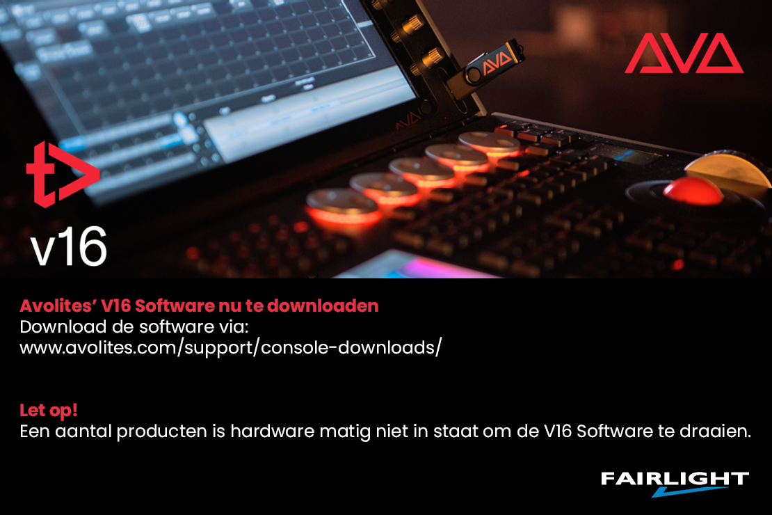 Avolites' V16 software update